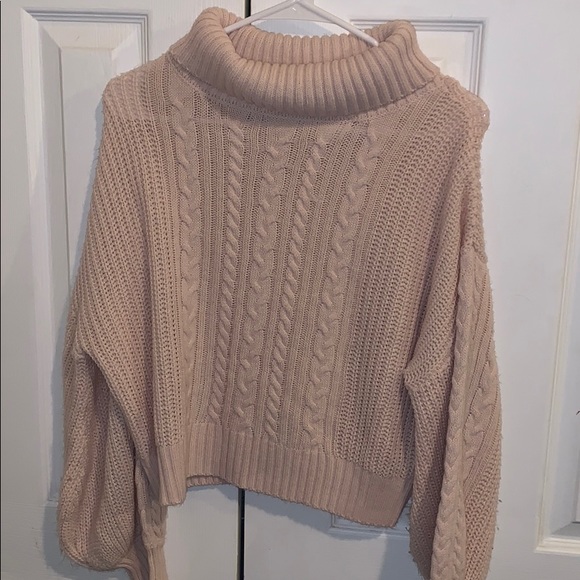 Pink Turtleneck Sweater - Picture 1 of 2